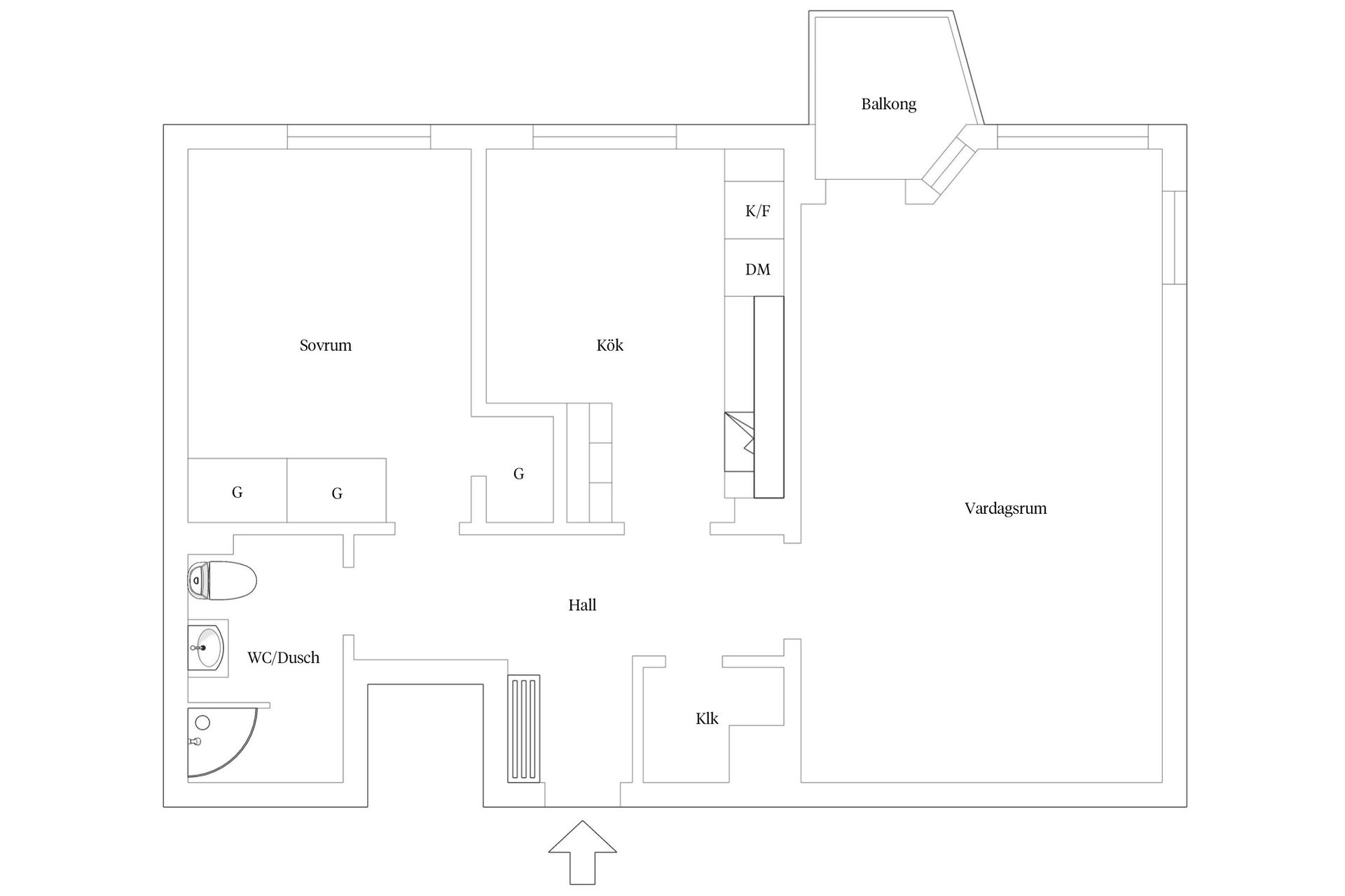 Bostadsrätt, Köpenhamnsvägen 40A, Slottsstaden, Malmö