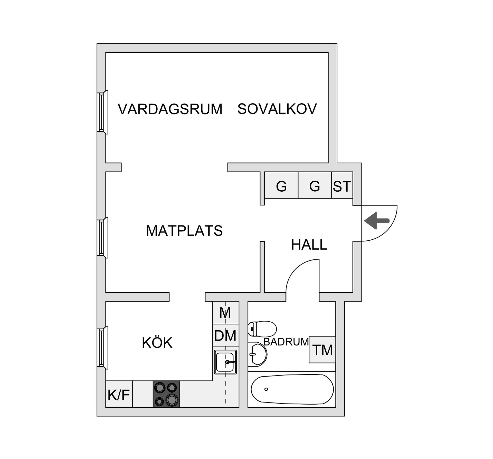 Bostadsrätt, Idungatan 27, Märsta - Valsta, Sigtuna