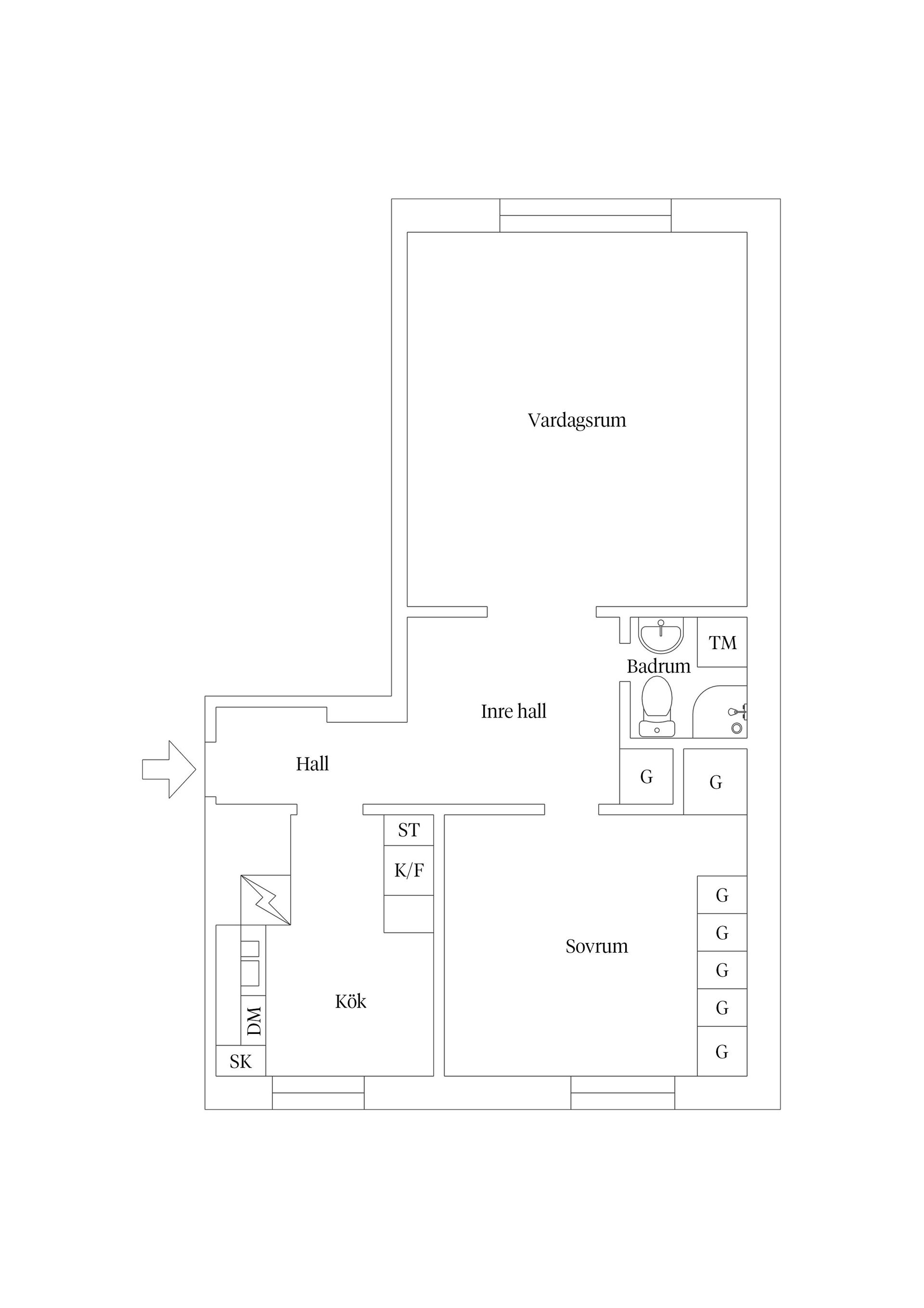 Bostadsrätt, S:t Olofsgatan 56C, Höganäs, Uppsala