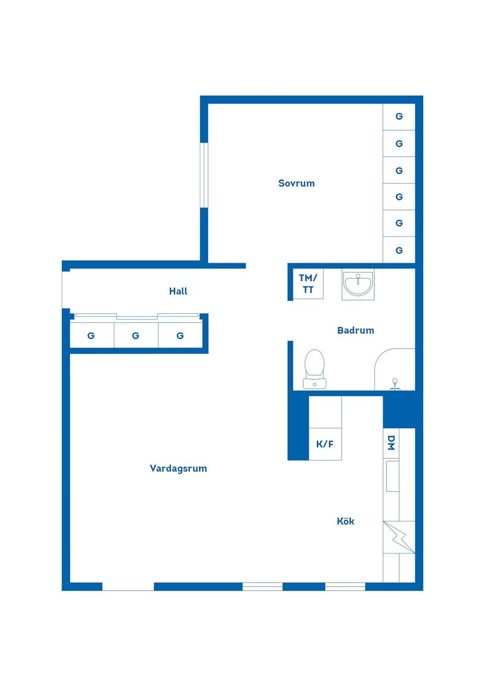 Bostadsrätt, Rådhusgatan 15B, Karlshamn Centrum, Karlshamn