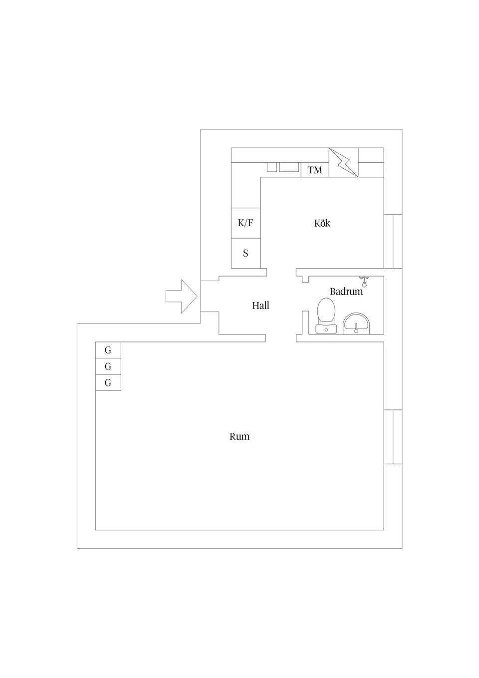 Bostadsrätt, Frejagatan 3D, Bremerlyckan, Kalmar