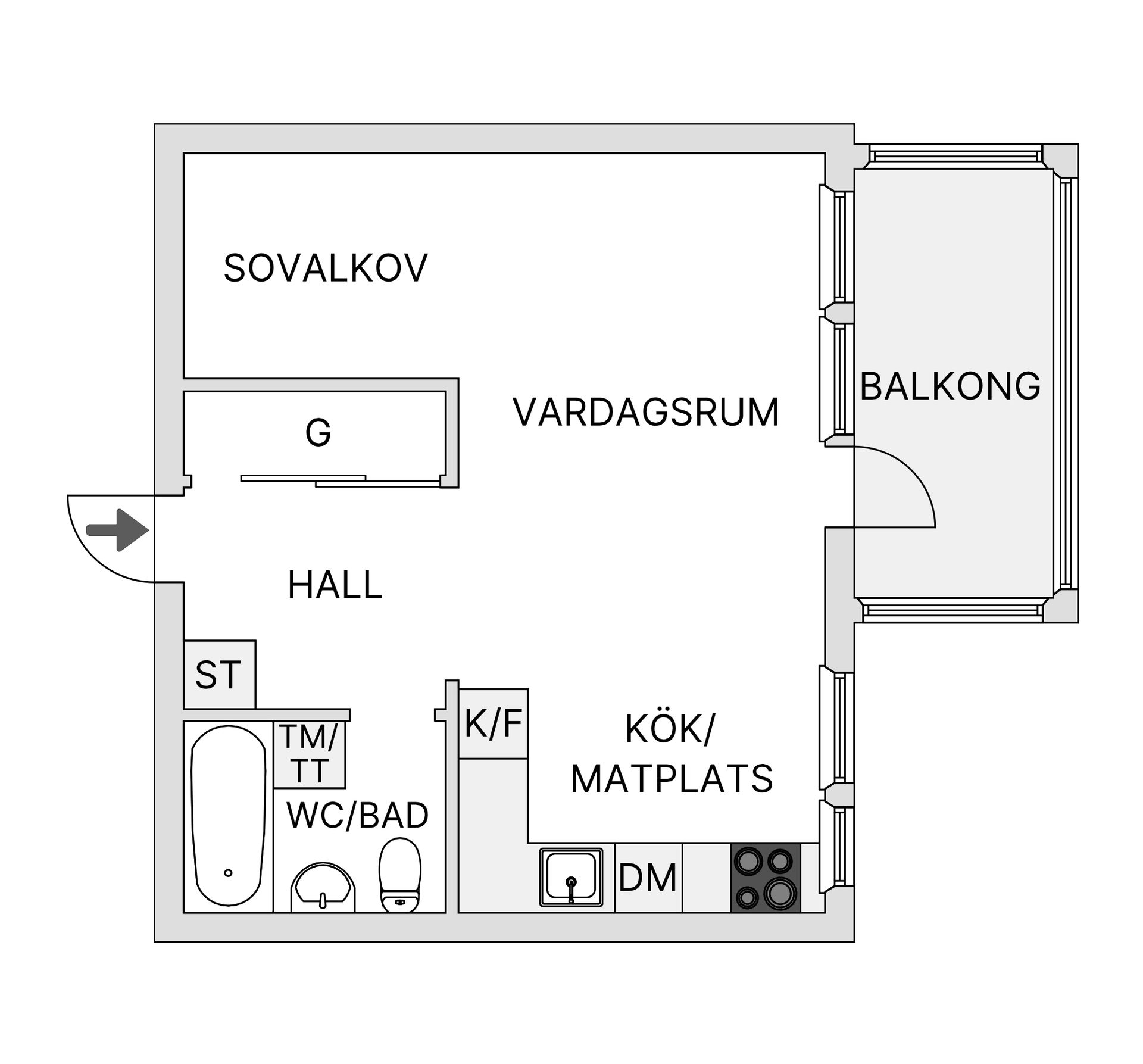 Bostadsrätt, Skarpövägen 51, Västra Orminge, Nacka