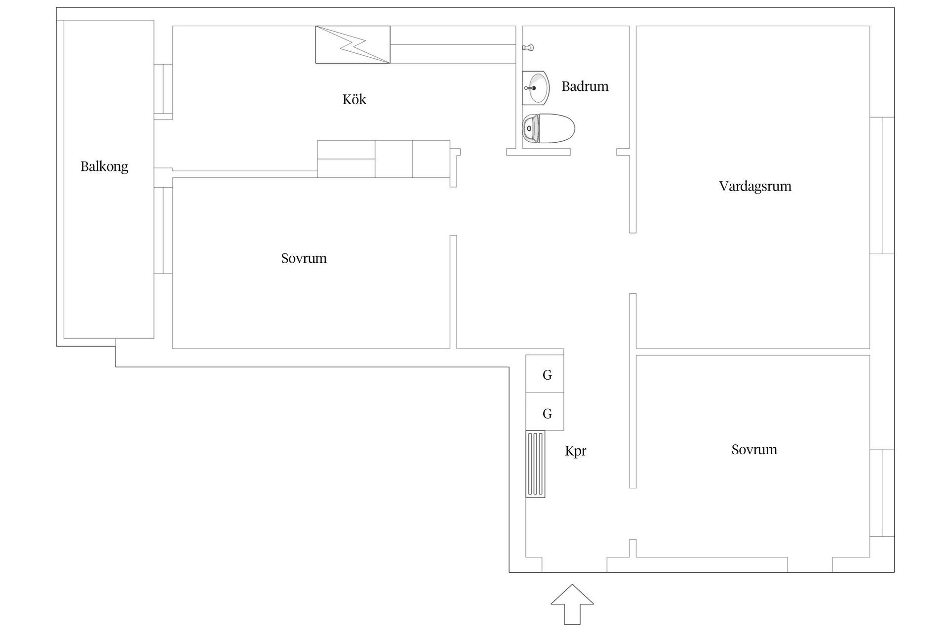 Bostadsrätt, Scheelegatan 23A, Köping