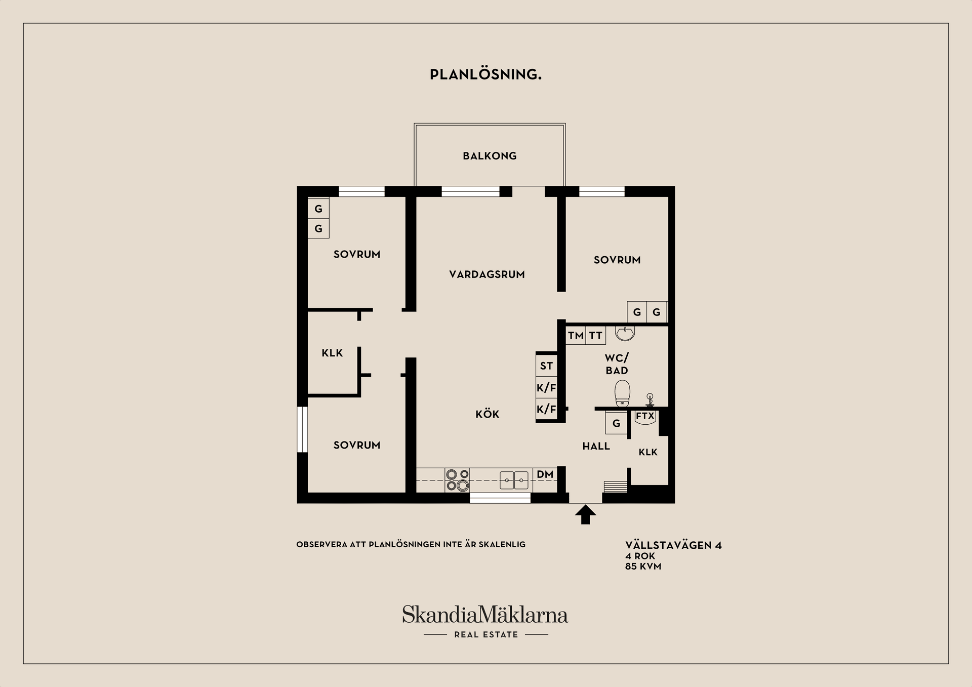 Bostadsrätt, Vällstavägen 4, Eds Allé/Runby, Upplands Väsby