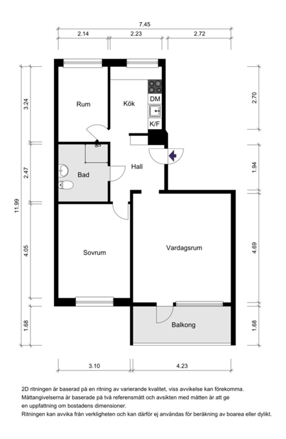 Bostadsrätt, Kruthornsvägen 62B, Edsberg, Sollentuna