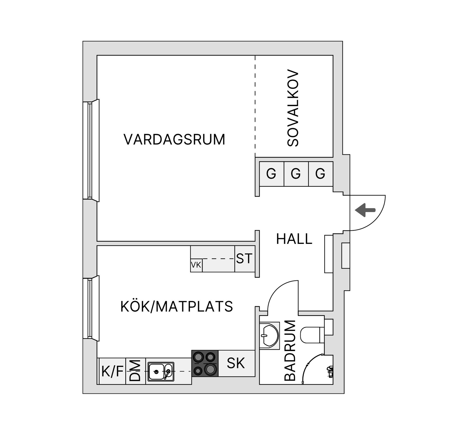 Bostadsrätt, Vindelgatan 41A, Byttorp, Borås