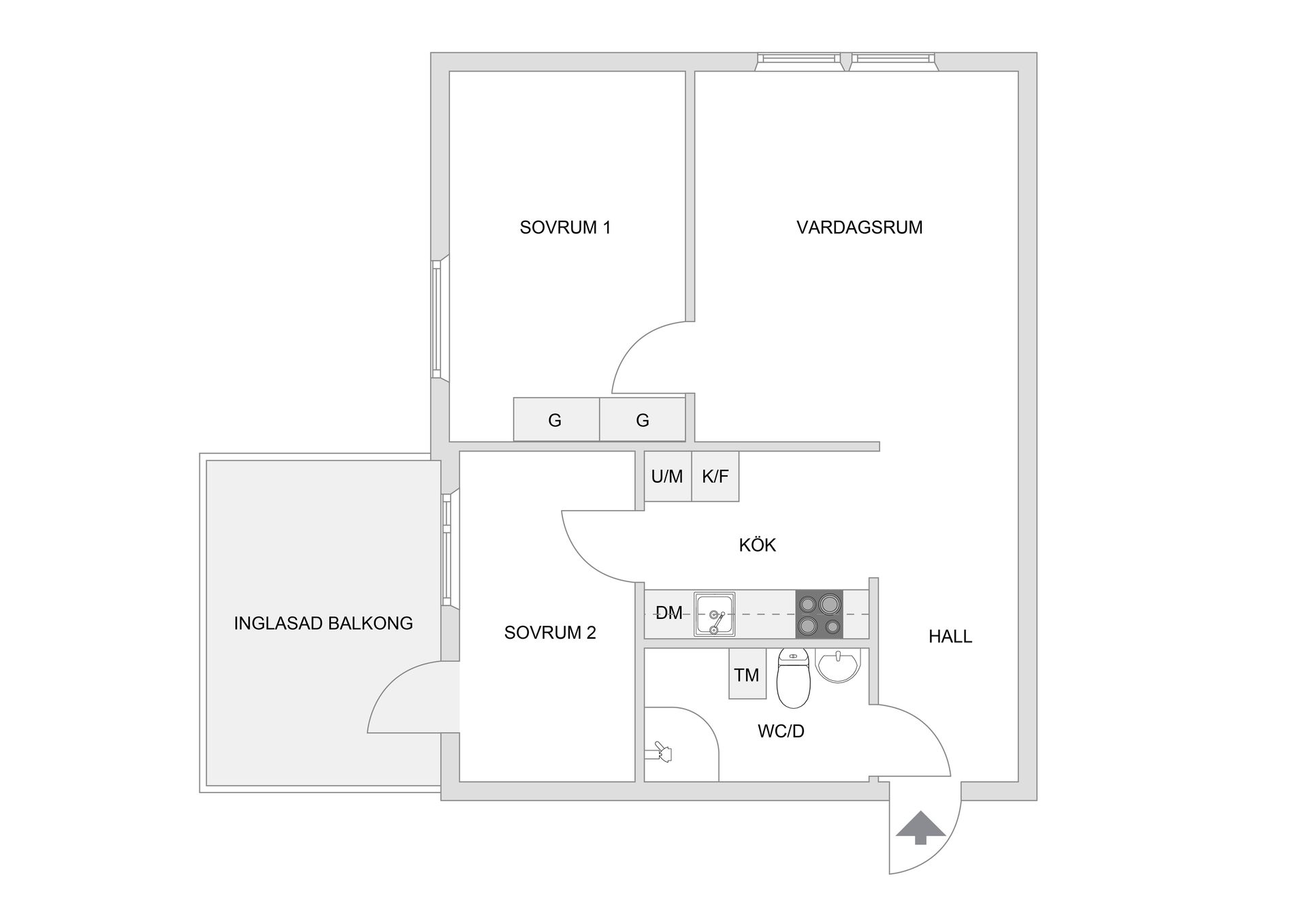 Bostadsrätt, Kvarnvägen 26, 1 tr, Jakobsberg, Järfälla