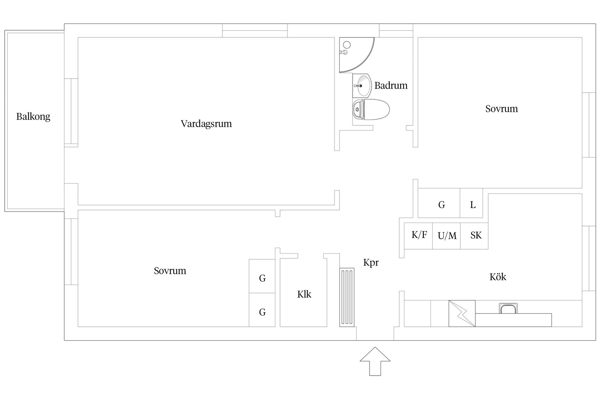 Bostadsrätt, Stenbocksgatan 3C, Edvinshem, Ystad