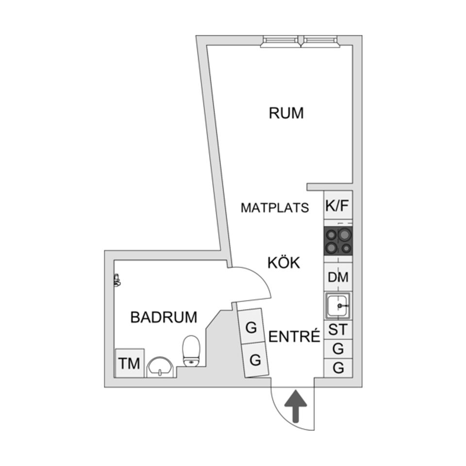 Bostadsrätt, Rexegatan 3, Centrum, Kungälv