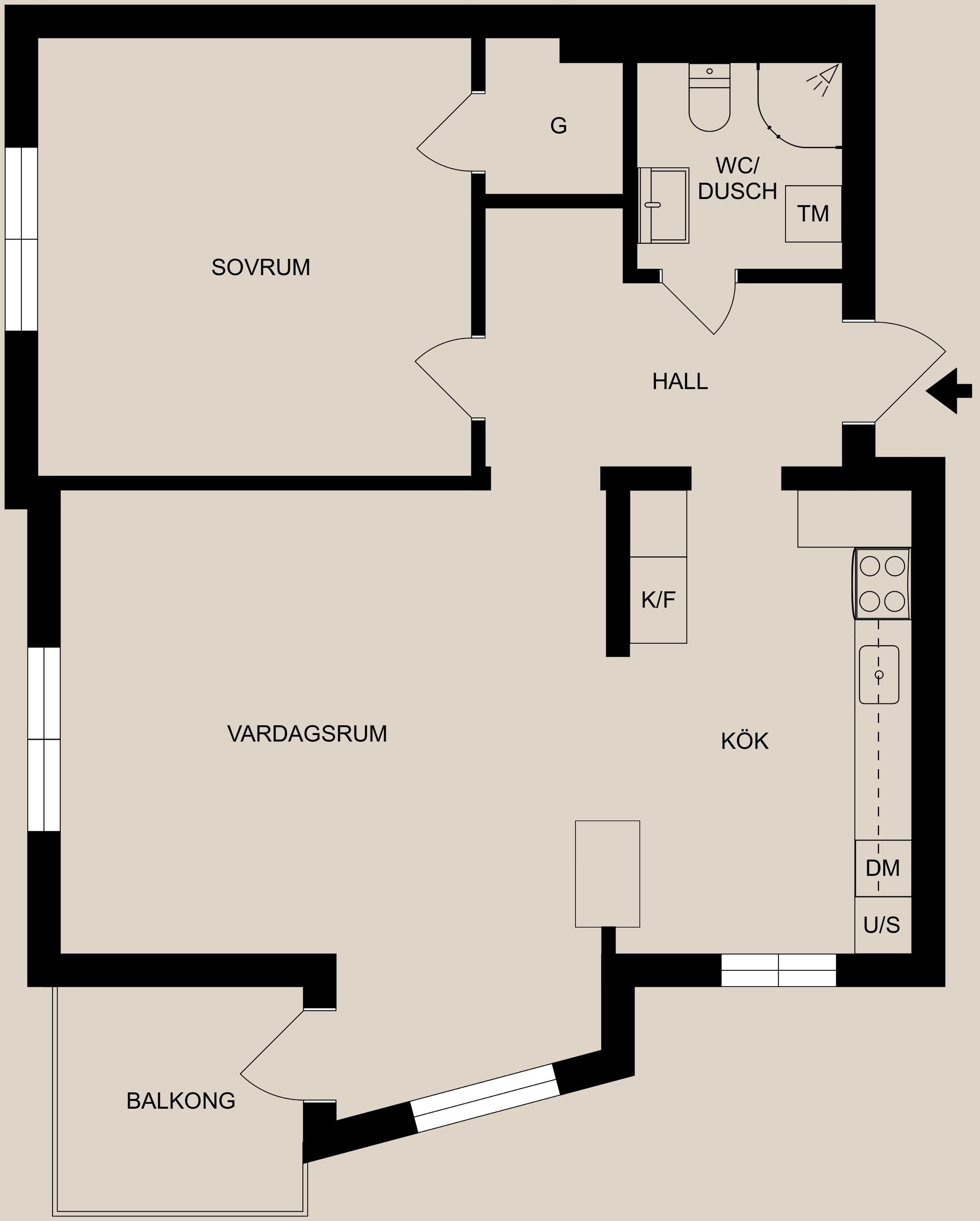 Bostadsrätt, Nanolfsvägen 19B, Centralt, Finspång