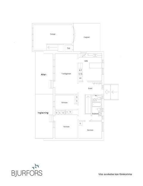 Villa, Bondegatan 7, Burträsk, Skellefteå