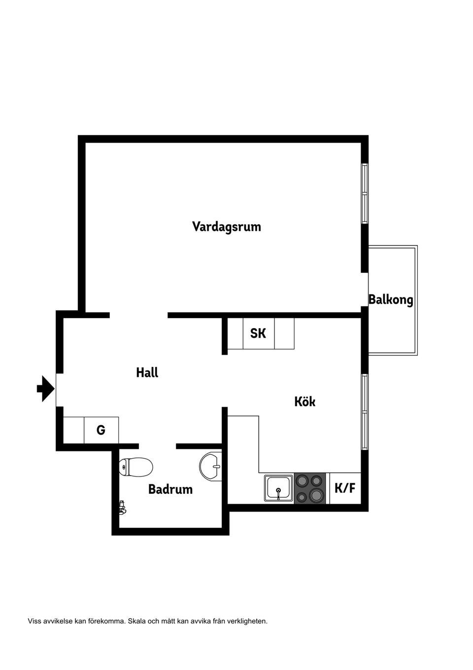 Bostadsrätt, Östra Storgatan 23B, Hallsberg