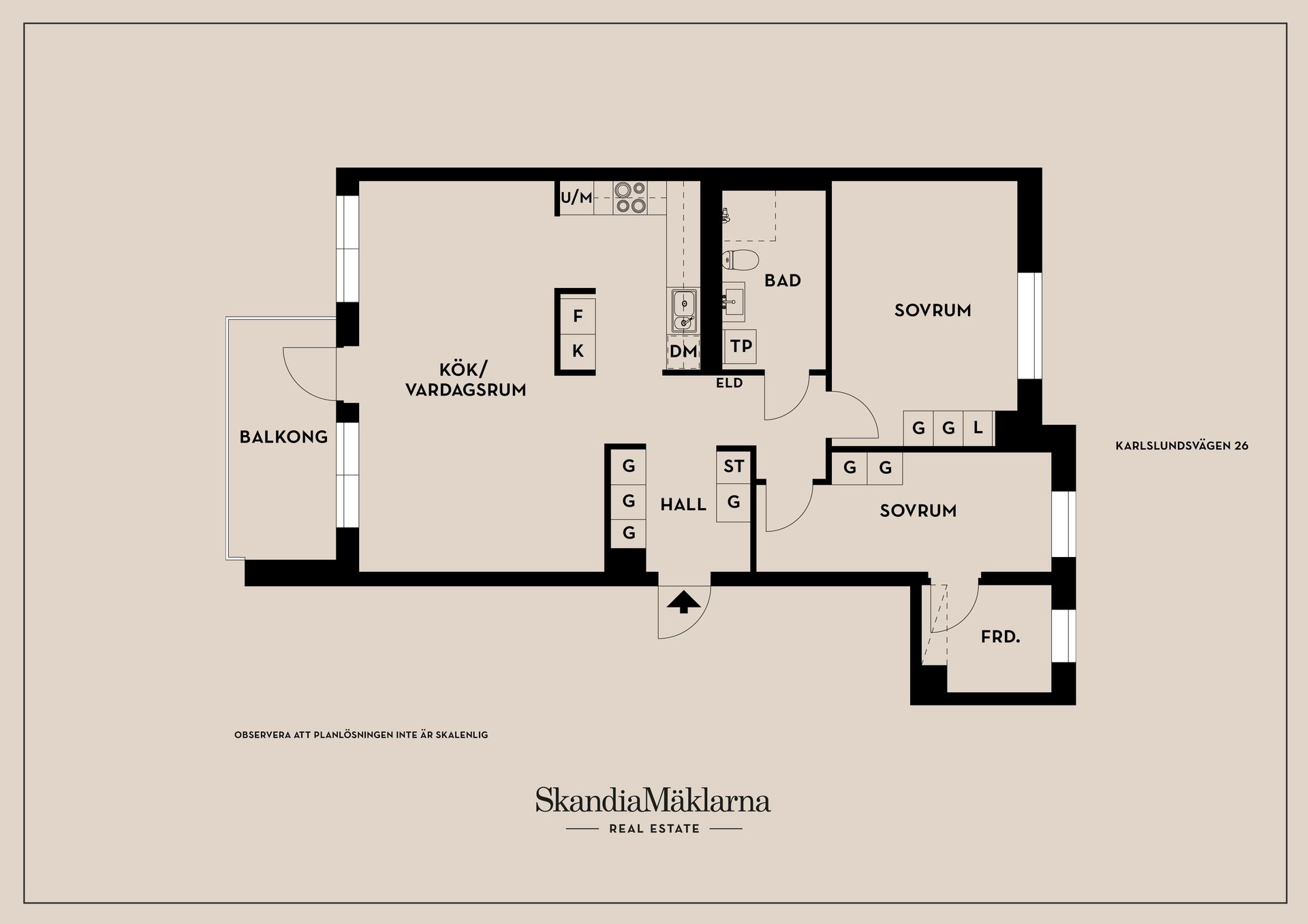 Bostadsrätt, Karlslundsvägen 26, Barkarbystaden, Järfälla