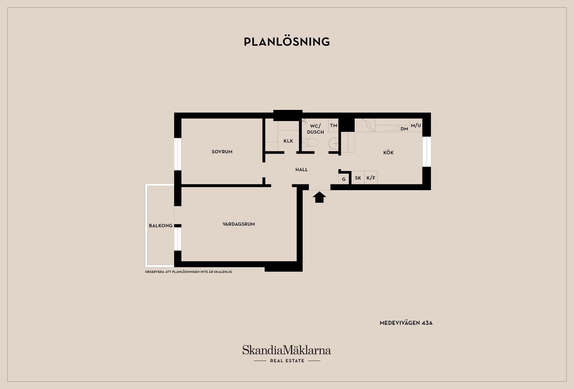 Bostadsrätt, Medevivägen 43A, Motala