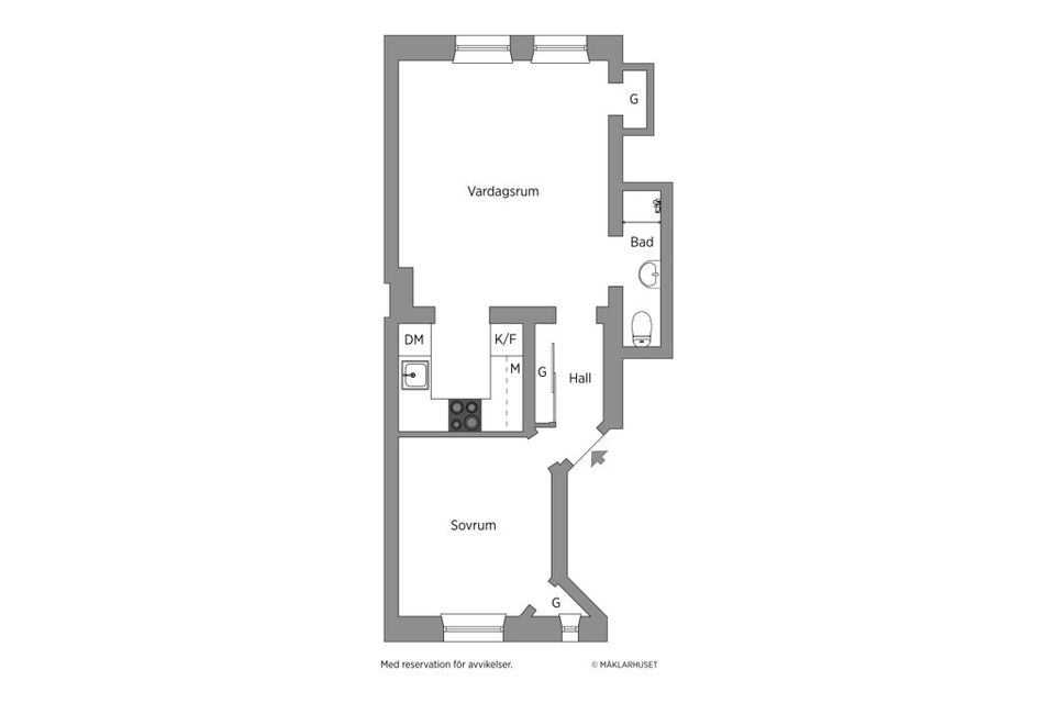 Bostadsrätt, Nygatan 63 D, Centralt / Öster, Örebro