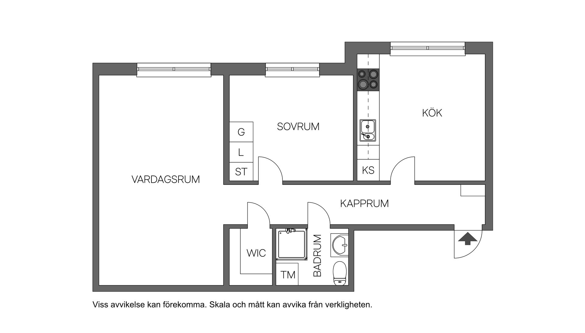 Bostadsrätt, Kriebsensgatan 14A, Centralt, Eskilstuna