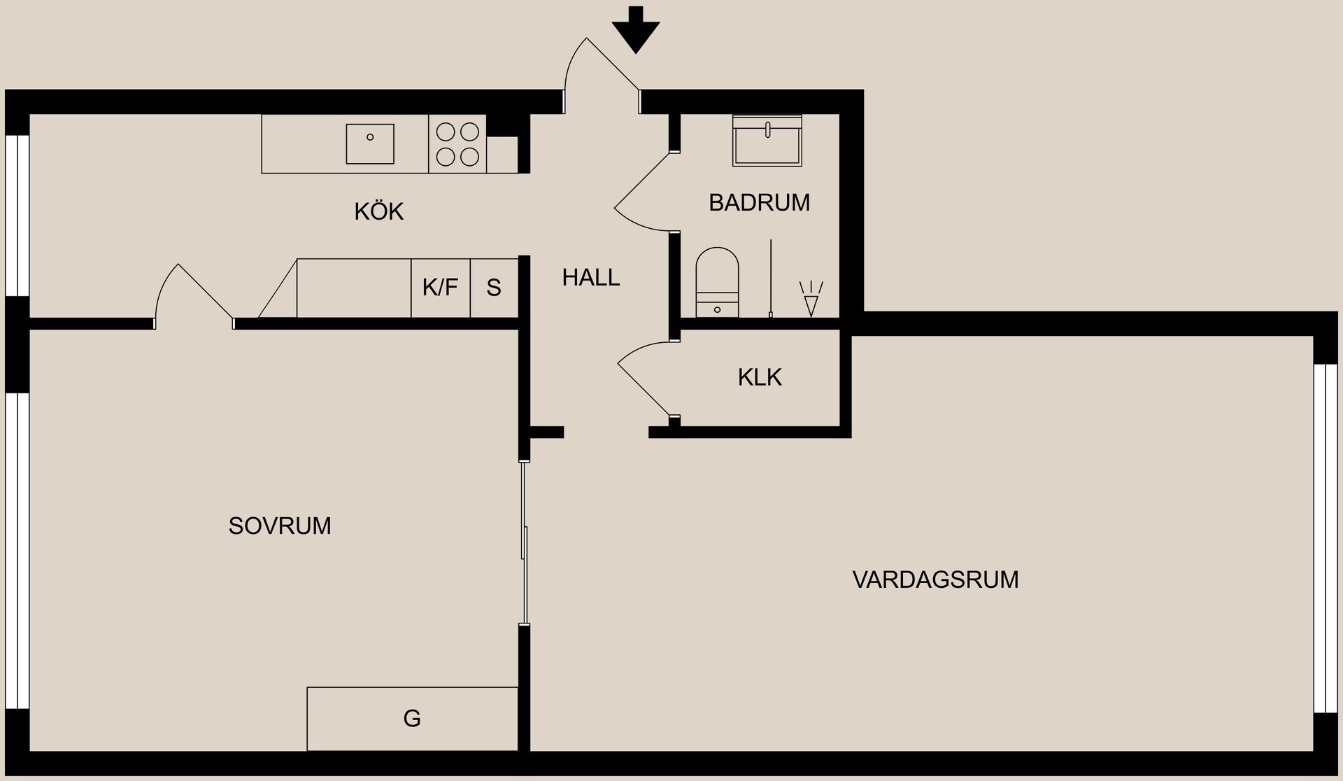 Bostadsrätt, Odalgatan 12B, Öster, Norrköping