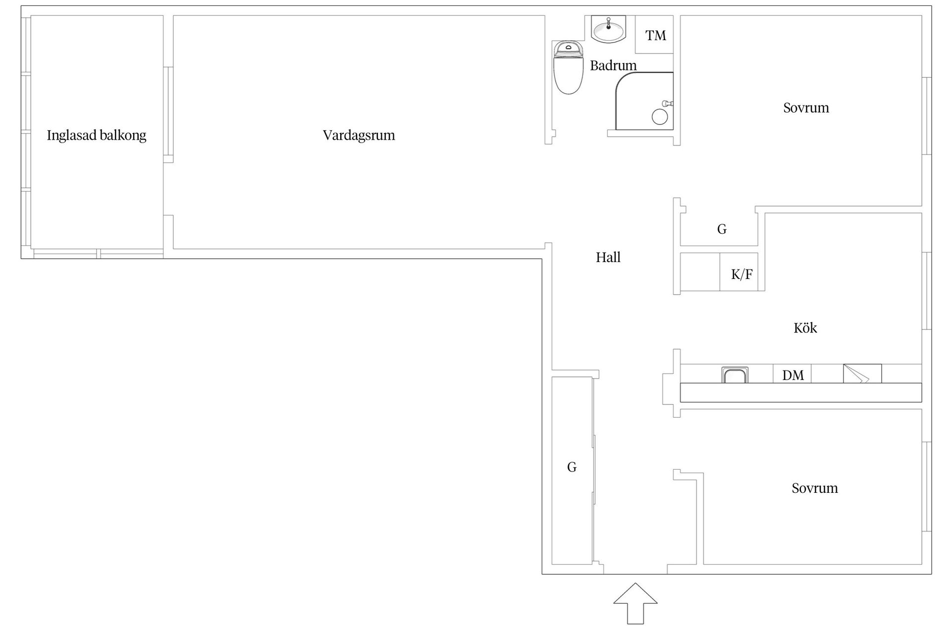 Bostadsrätt, Gethornskroken 5A, Väster, Hässleholm