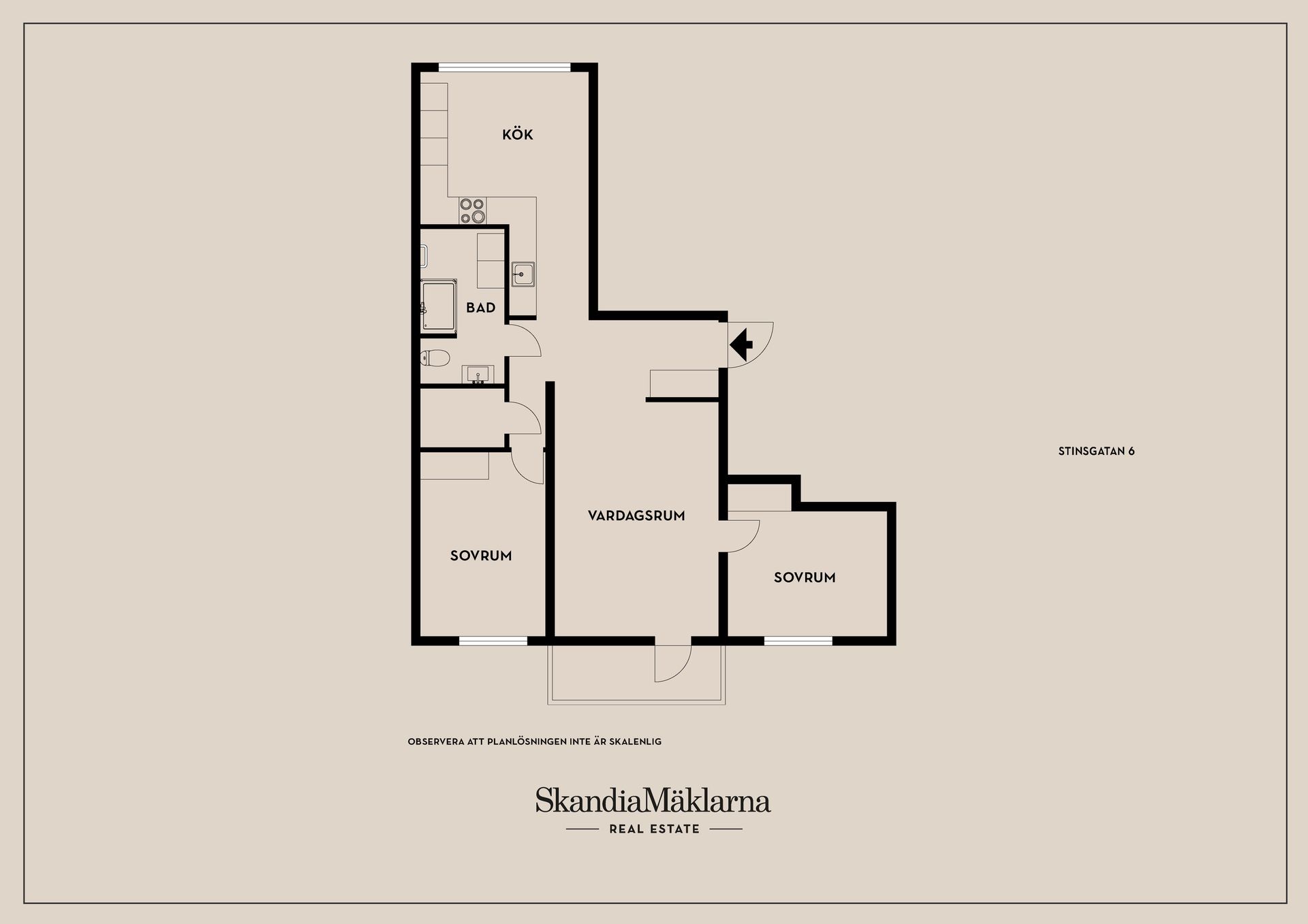 Bostadsrätt, Stinsgatan 6, Viken, Karlstad