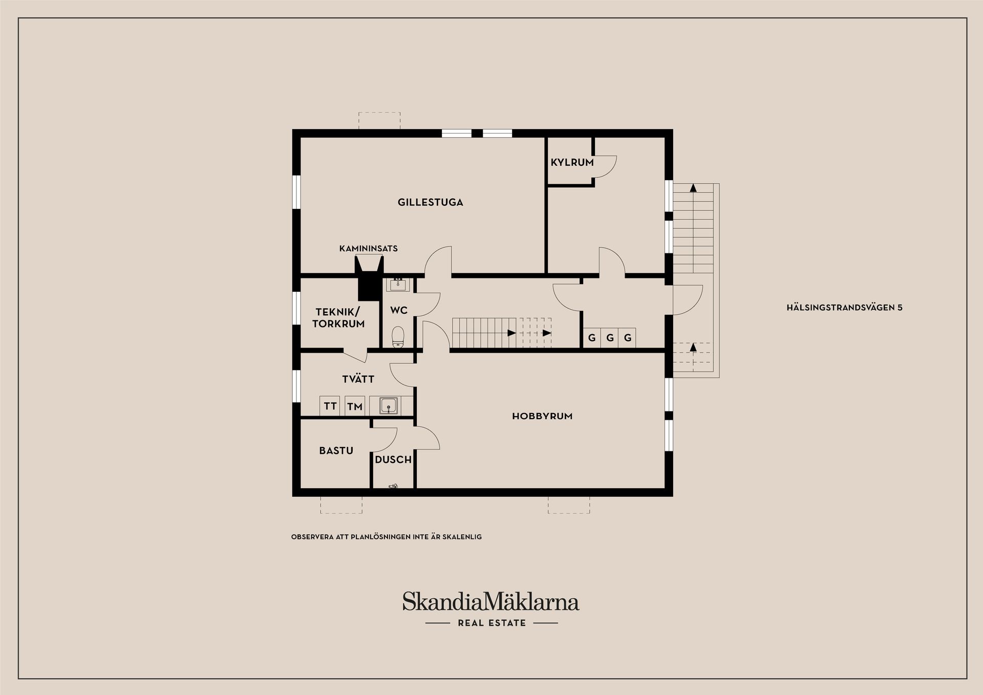 Villa, Hälsingstrandsvägen 5, Hälsinggården, Falun