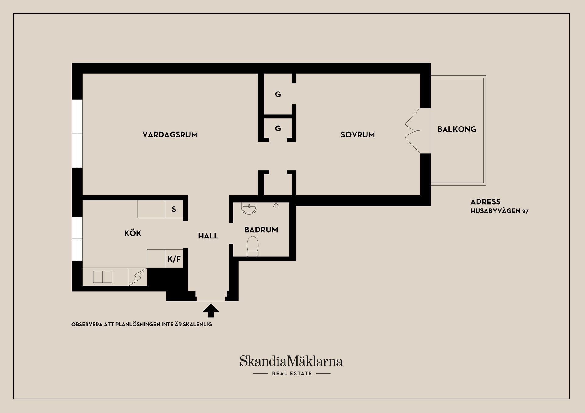 Bostadsrätt, Husabyvägen 27, Aspudden, Stockholm