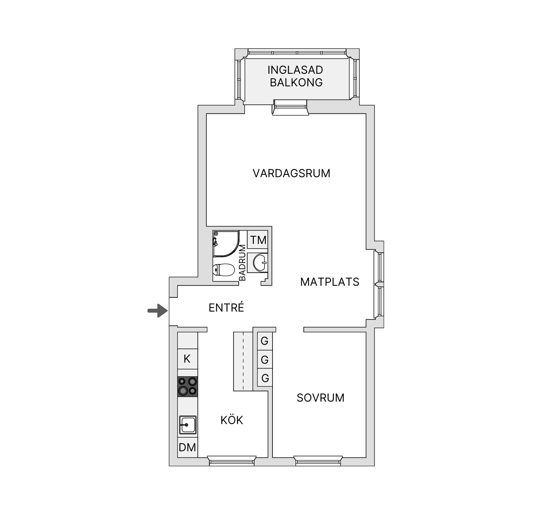 Bostadsrätt, Medevivägen 43C, Motala