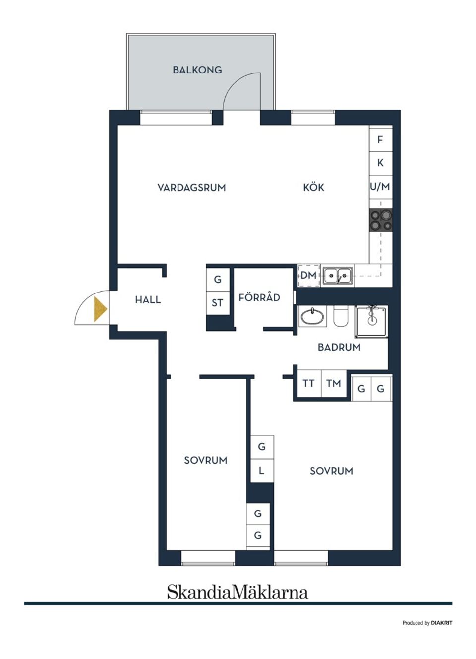 Bostadsrätt, Parkvägen 12, Barkarbystaden, Järfälla