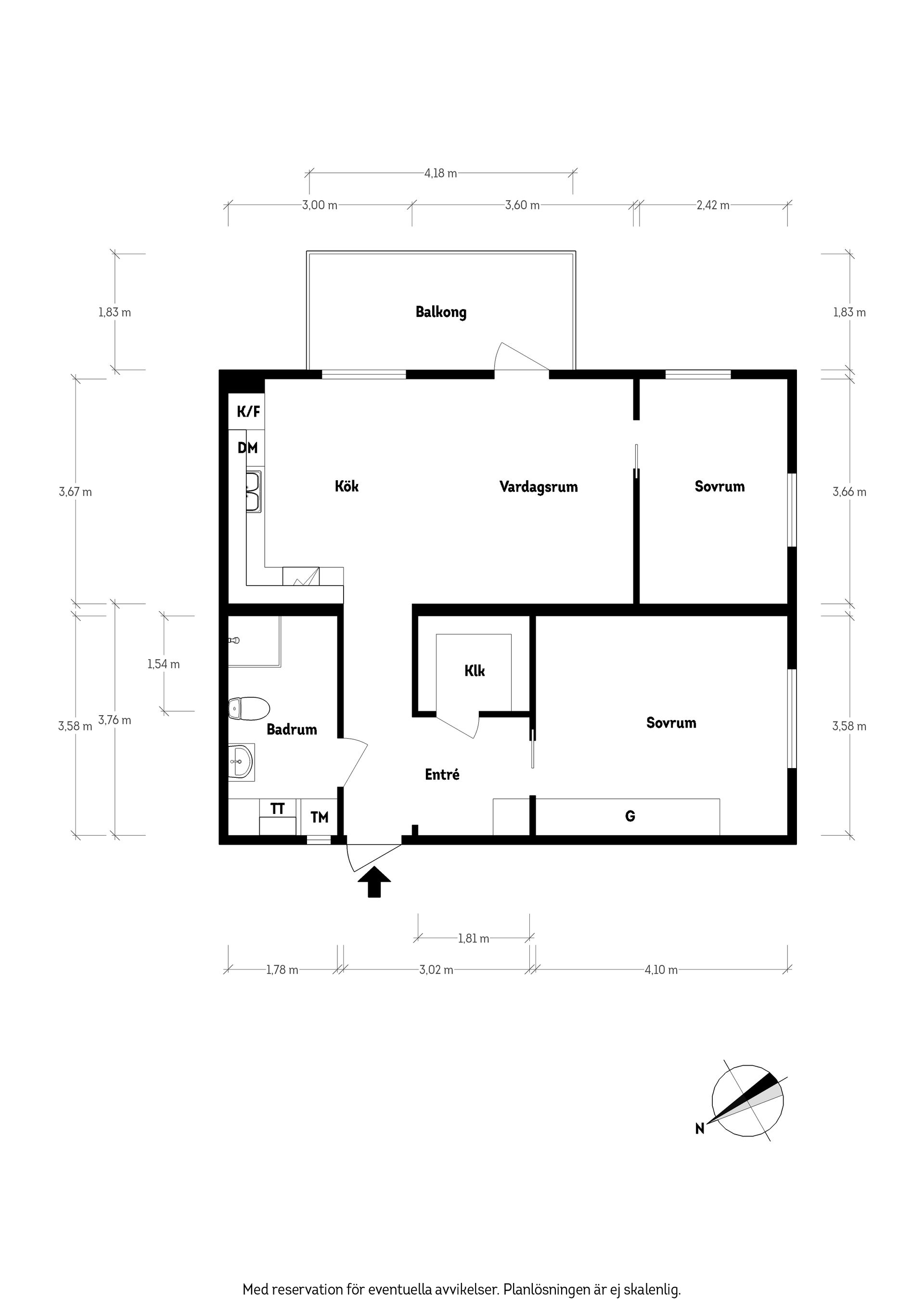 Bostadsrätt, Skogskullegatan 30, Stadsskogen, Alingsås
