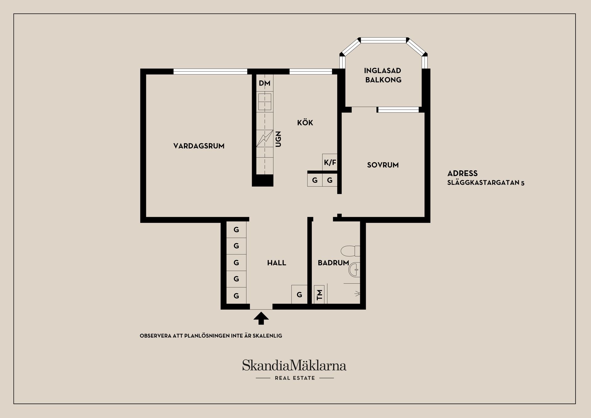 Bostadsrätt, Släggkastargatan 5, Västerås