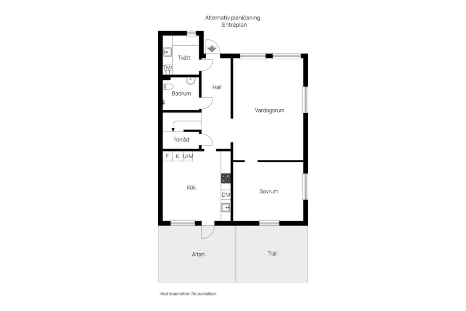 Radhus, Östra Högbyvägen 6f, Finspång