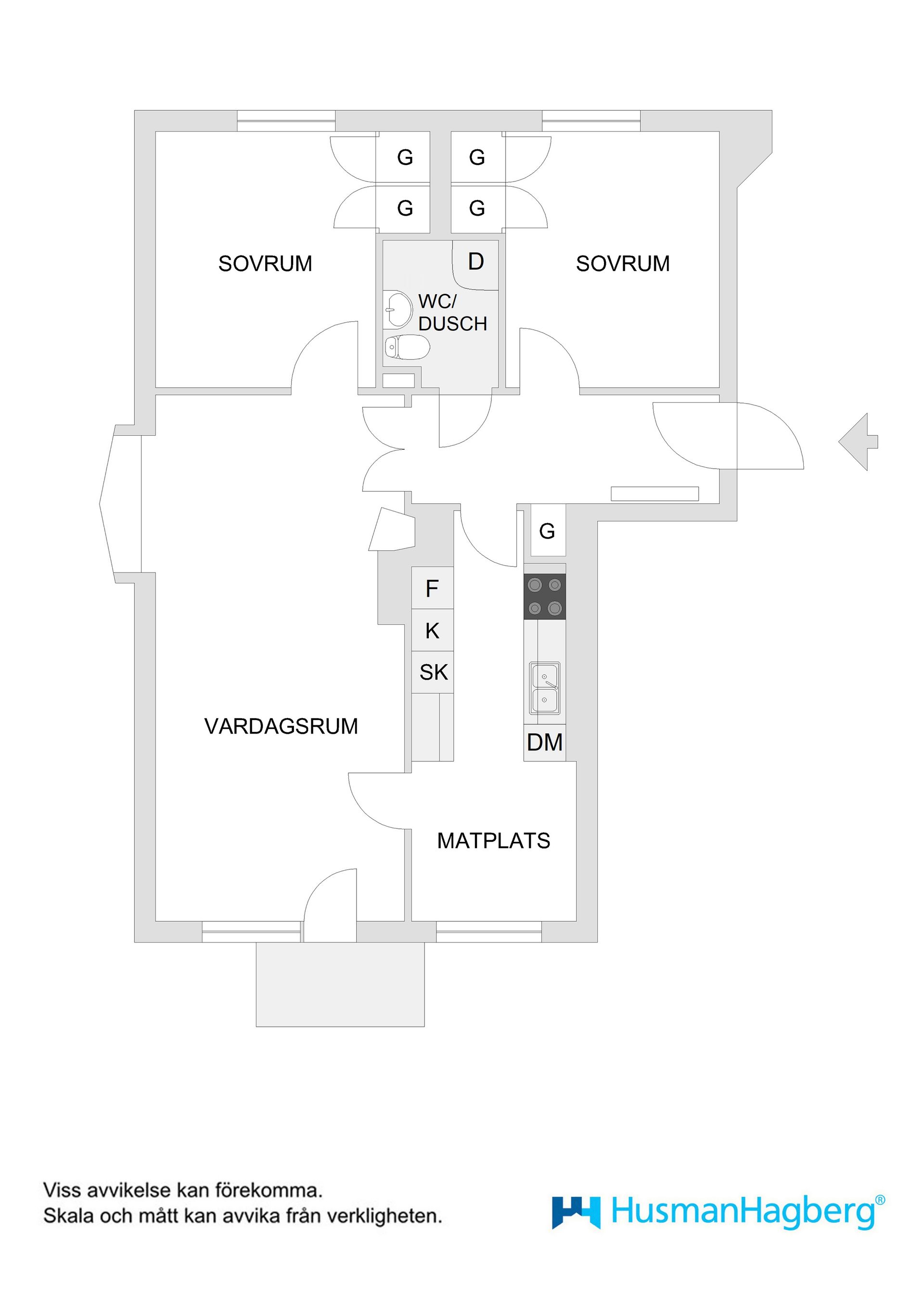 Bostadsrätt, Gustav Garvares Gata 6B, Haga, Umeå