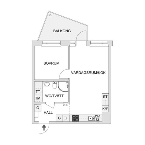 Bostadsrätt, Stenroddargränd 3, Munksjöstaden, Jönköping