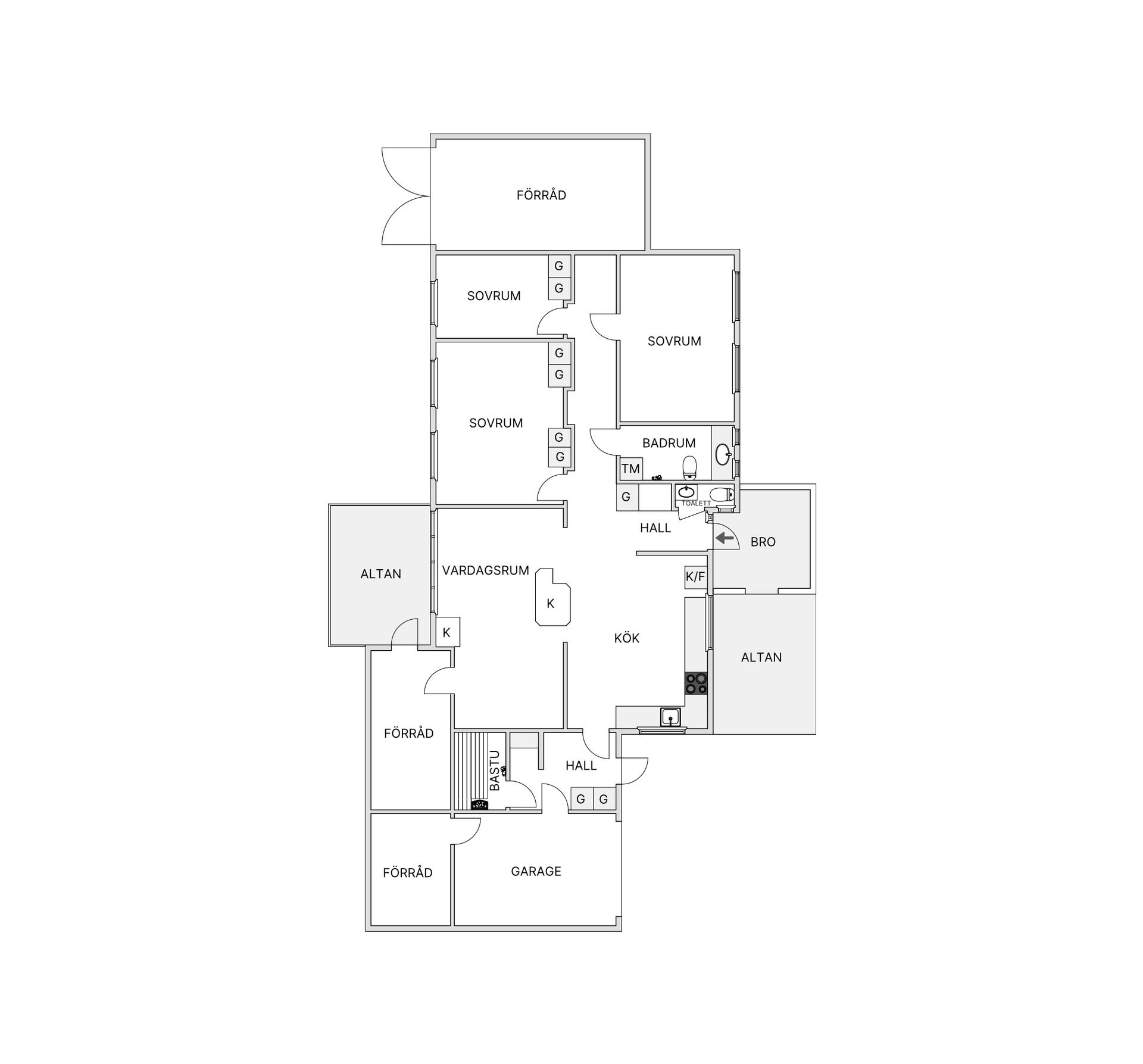 Villa, Åkergatan 40, Centrala Haparanda, Haparanda