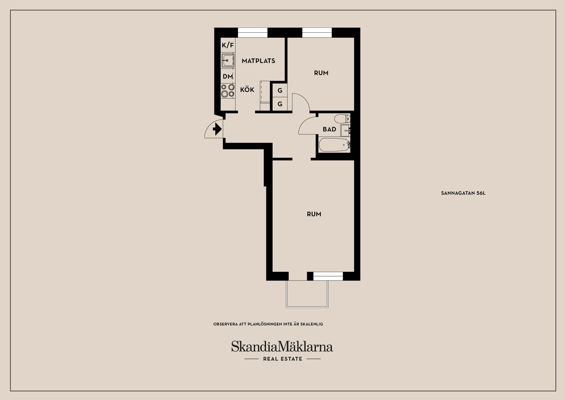 Bostadsrätt, Sannagatan 56L, Kristinehamn