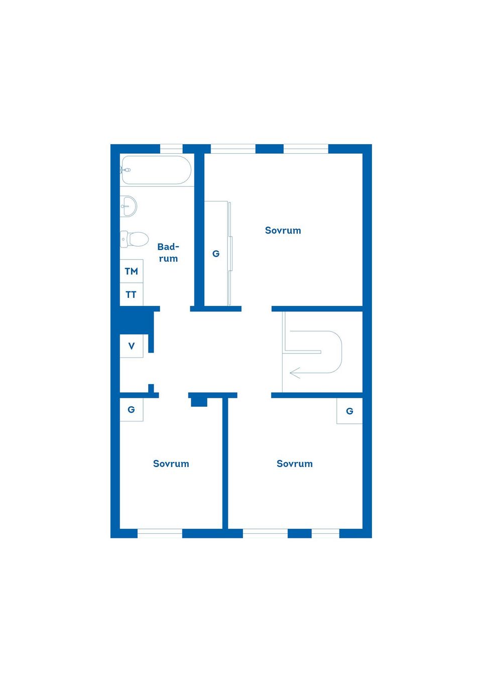Bostadsrätt, Radhus, Jägarbacken 48A, Läggesta, Strängnäs