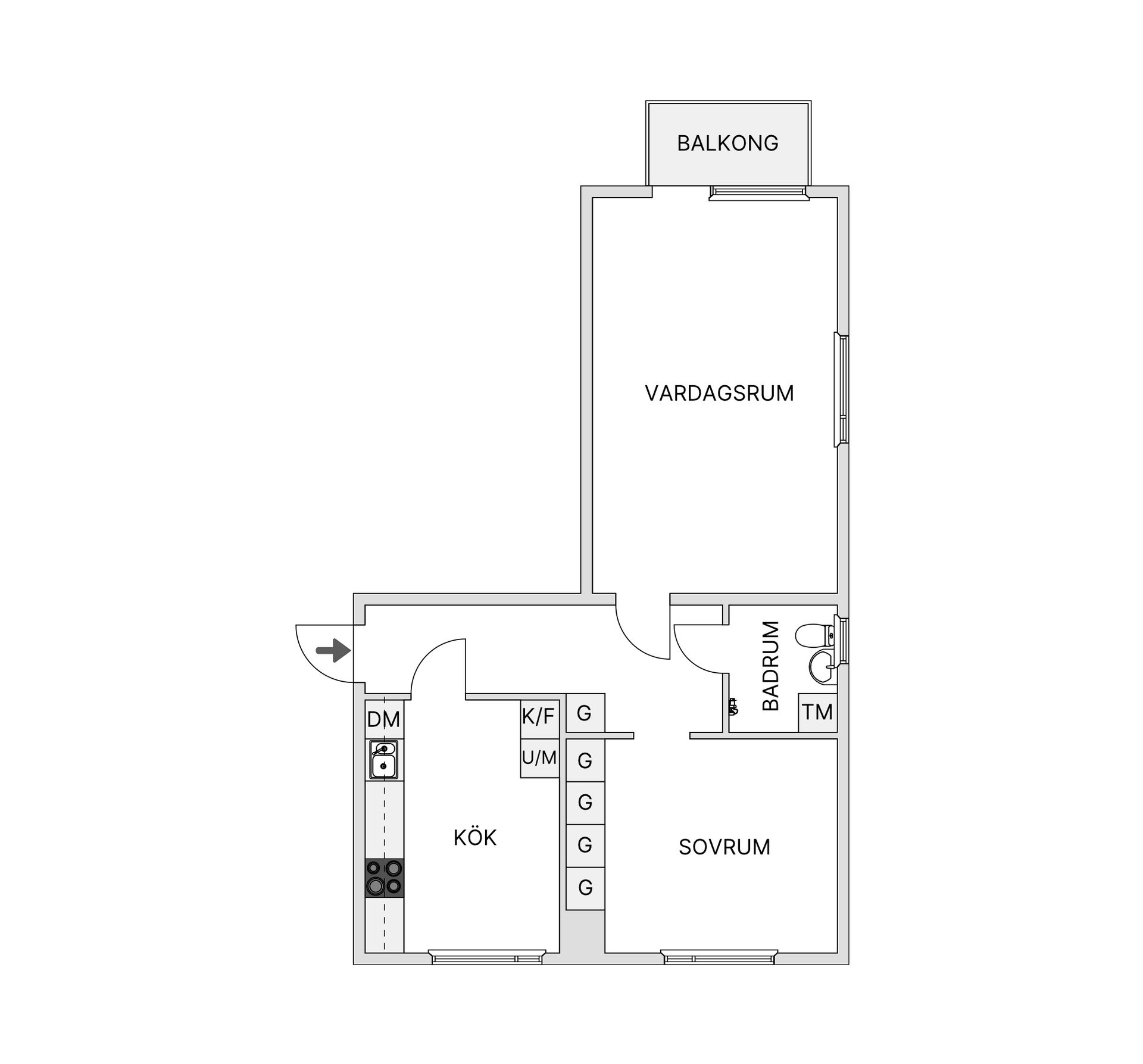 Bostadsrätt, Hornsgatan 11C, Frösön, Östersund