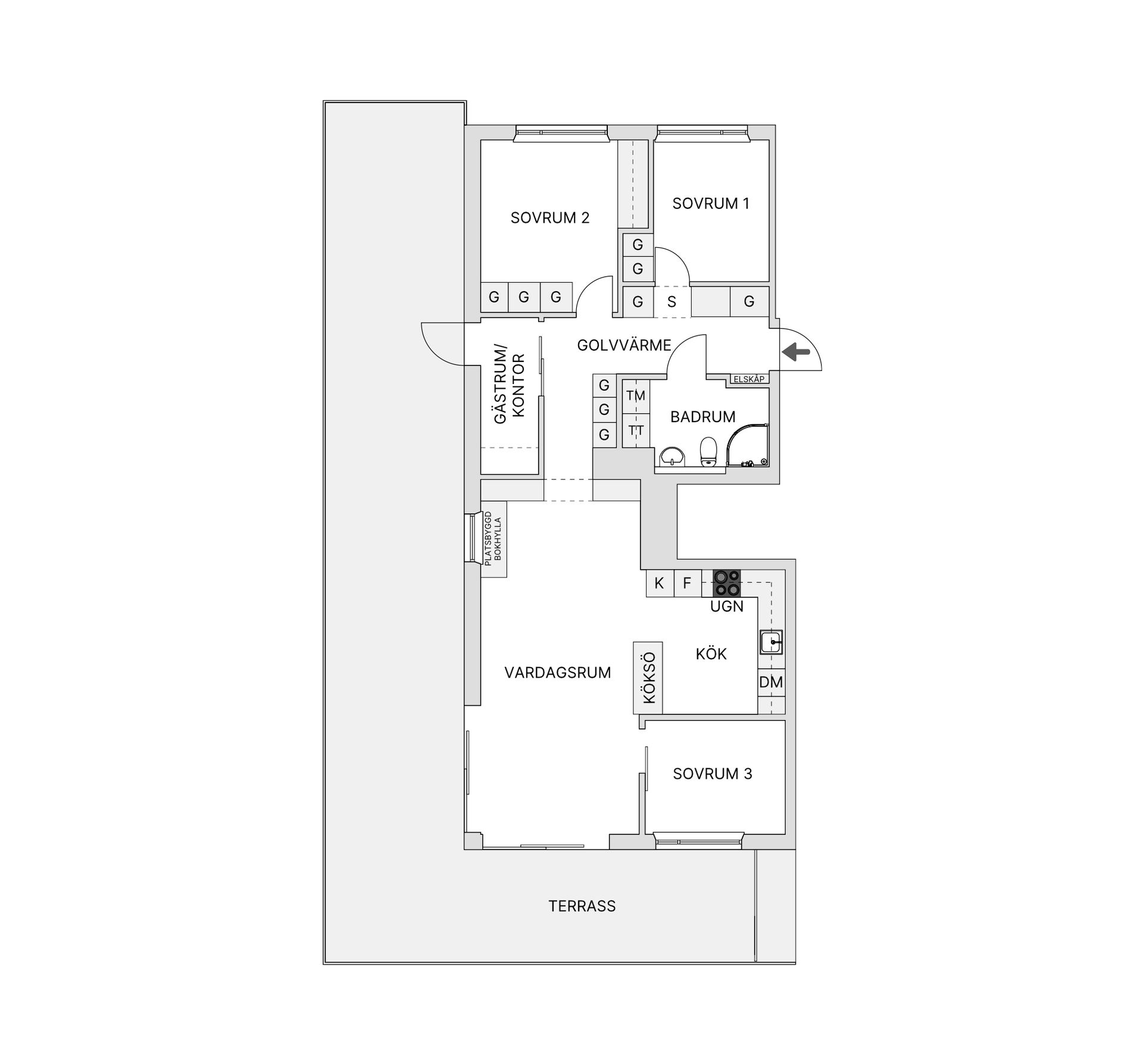 Bostadsrätt, Monsungatan 51, Eriksberg, Göteborg