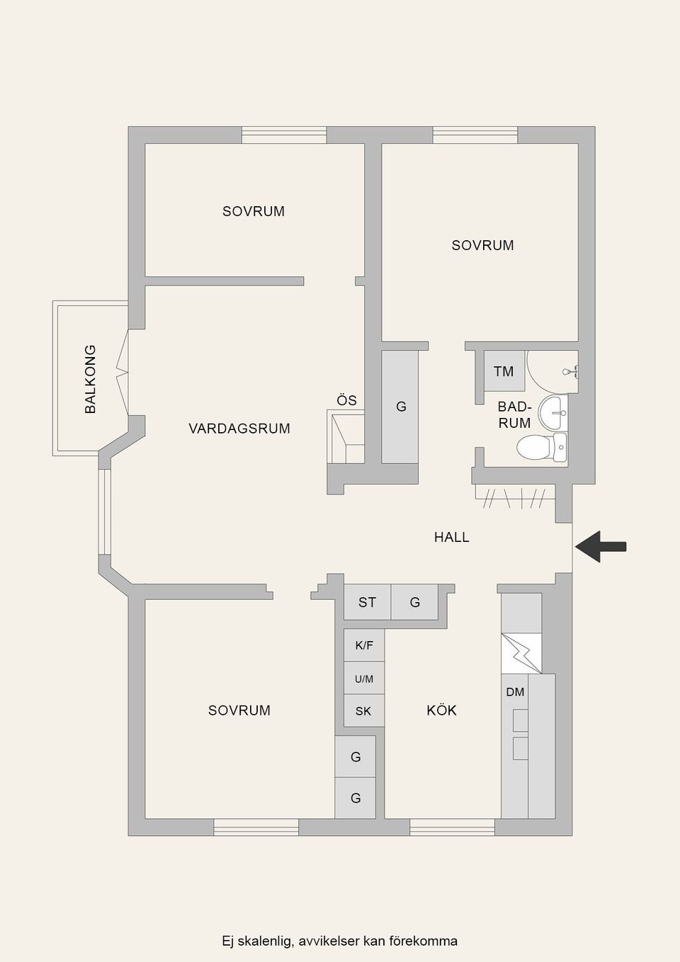 Bostadsrätt, Centralgatan 26A, Centralt, Nynäshamn