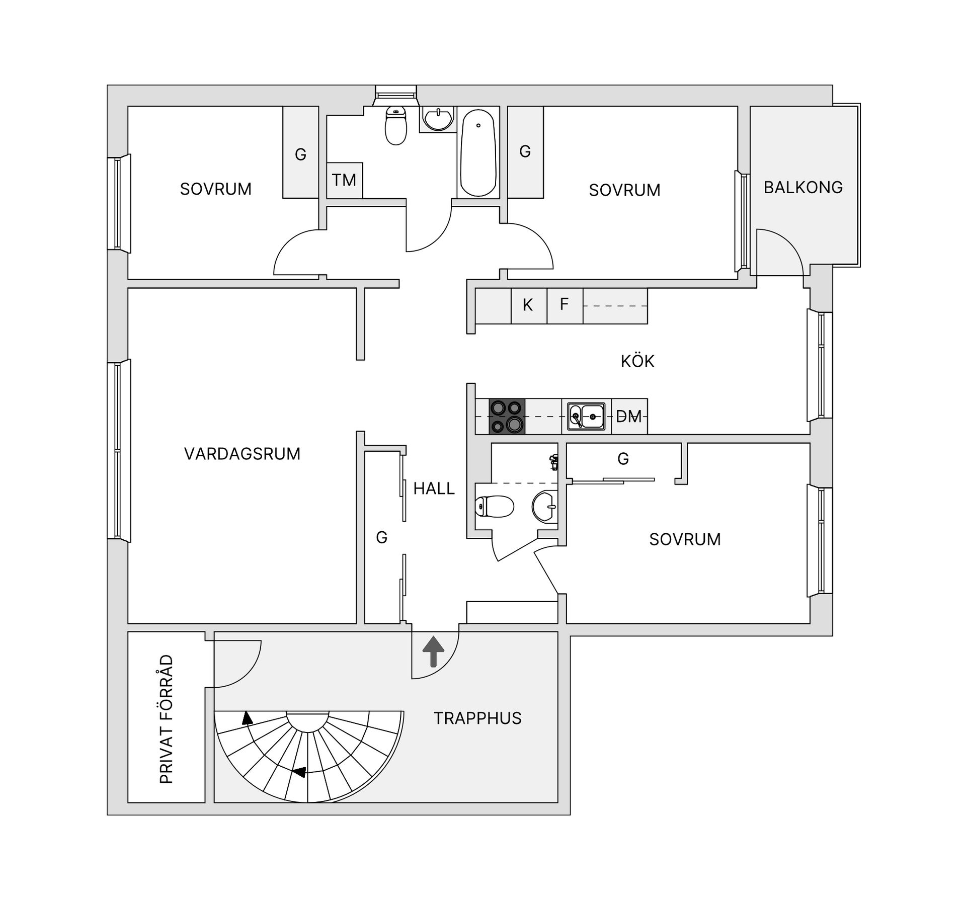 Bostadsrätt, Trebackalånggatan 96, Hässleholm - Ljungdala, Hässleholm