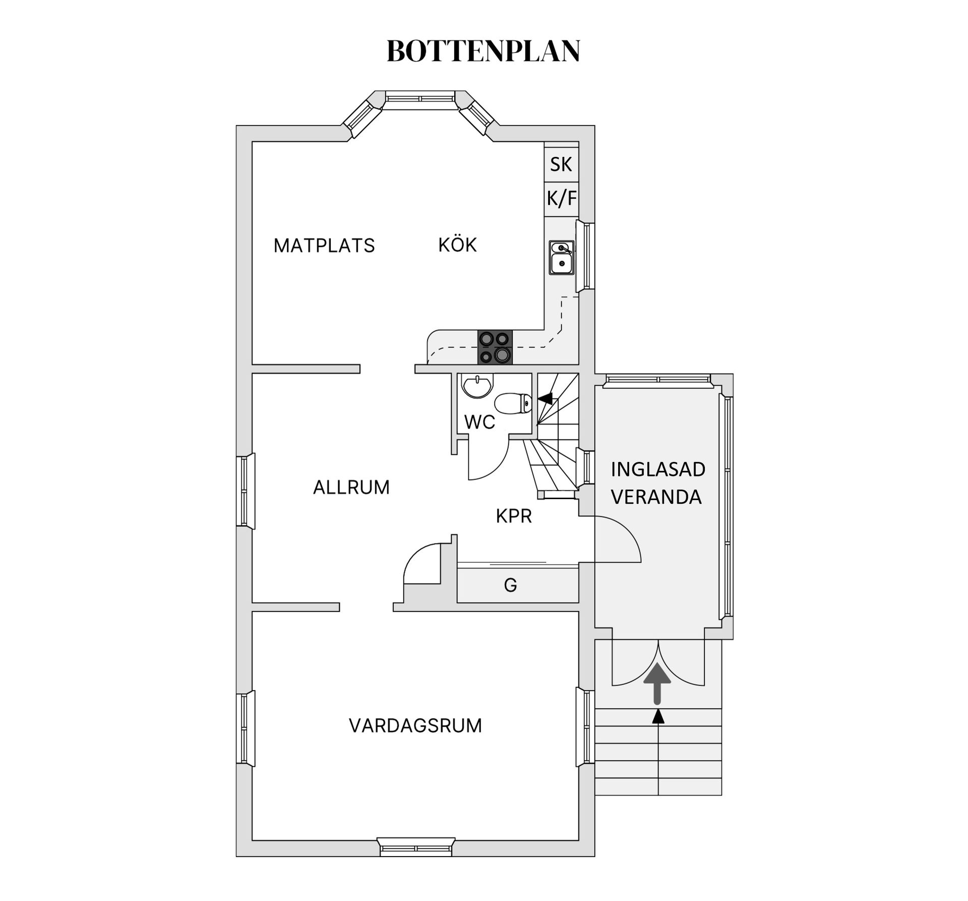 Villa, Agngatan 28, Ursviken, Skellefteå