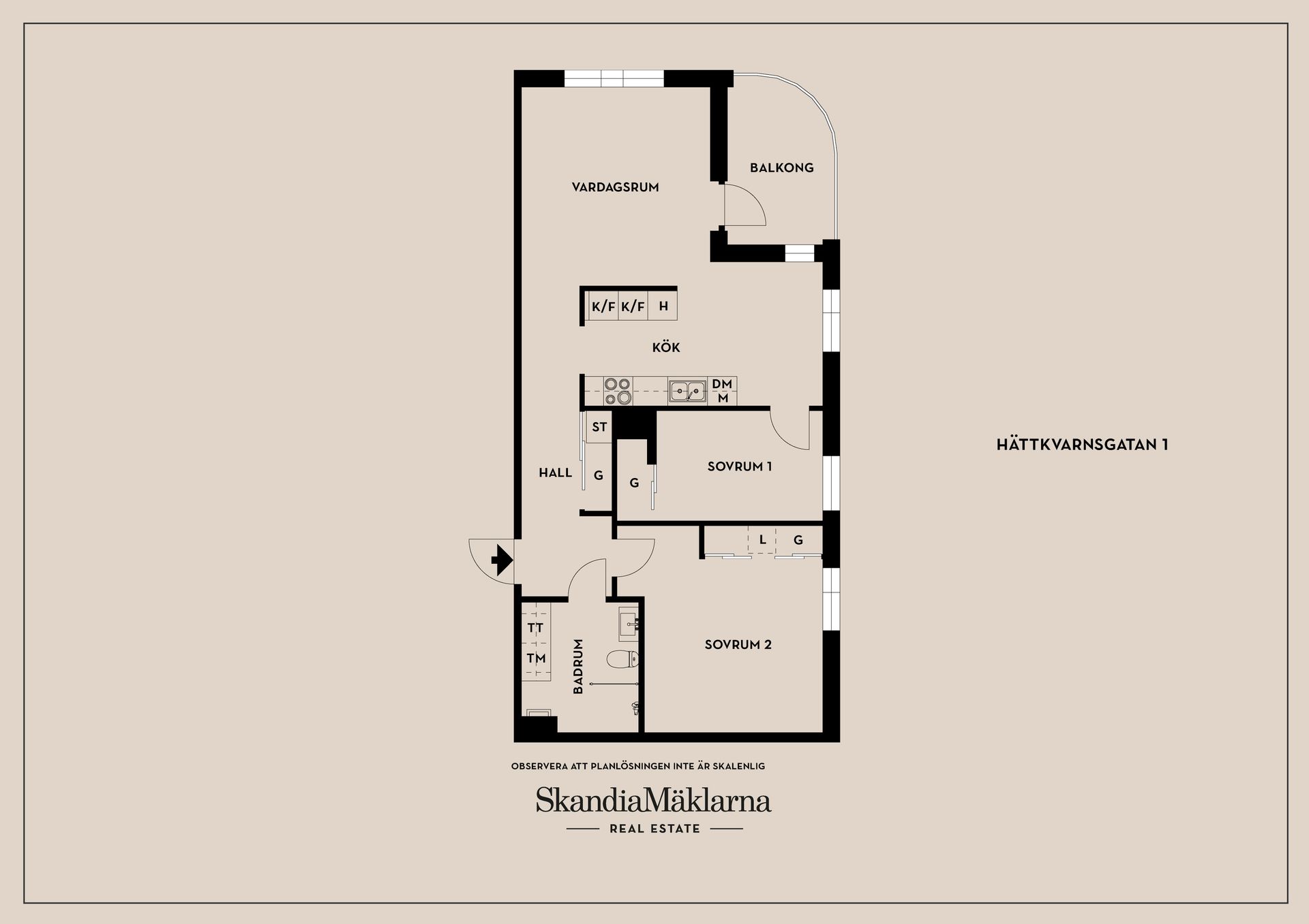 Bostadsrätt, Hättkvarnsgatan 1, Jakobsberg, Järfälla