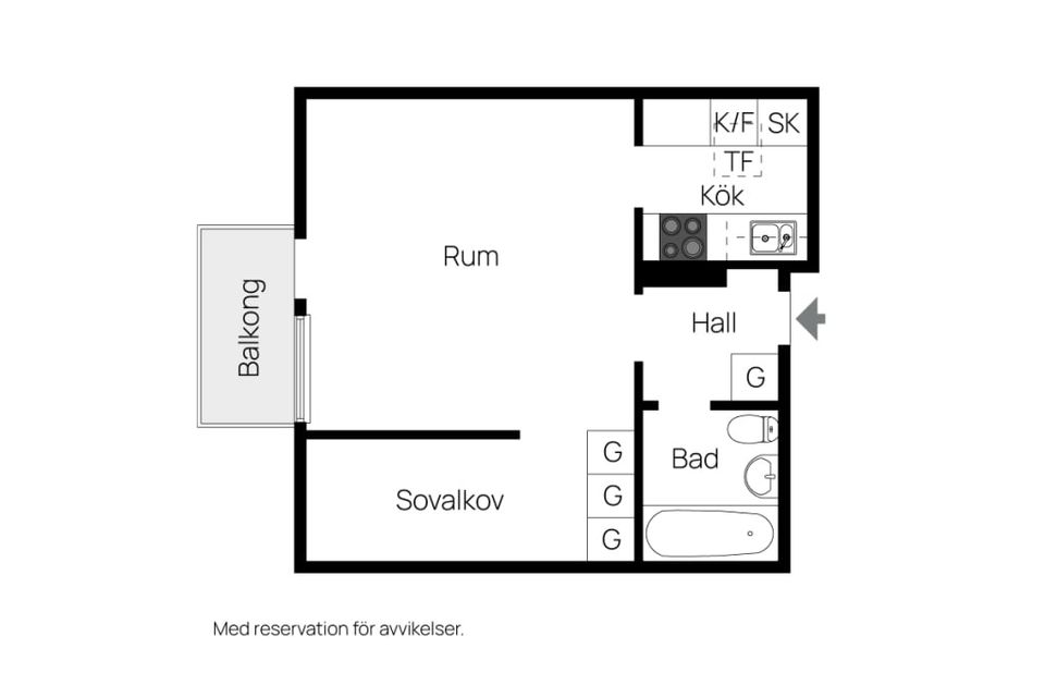 Bostadsrätt, Krokslätts Parkgata 5a, Mölndal