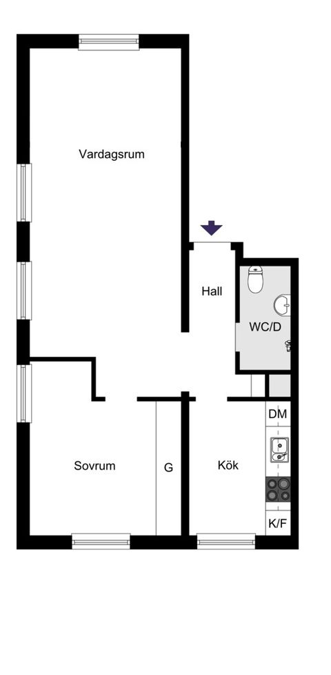Bostadsrätt, Hästhagsgatan 14, Duvbo, Sundbyberg
