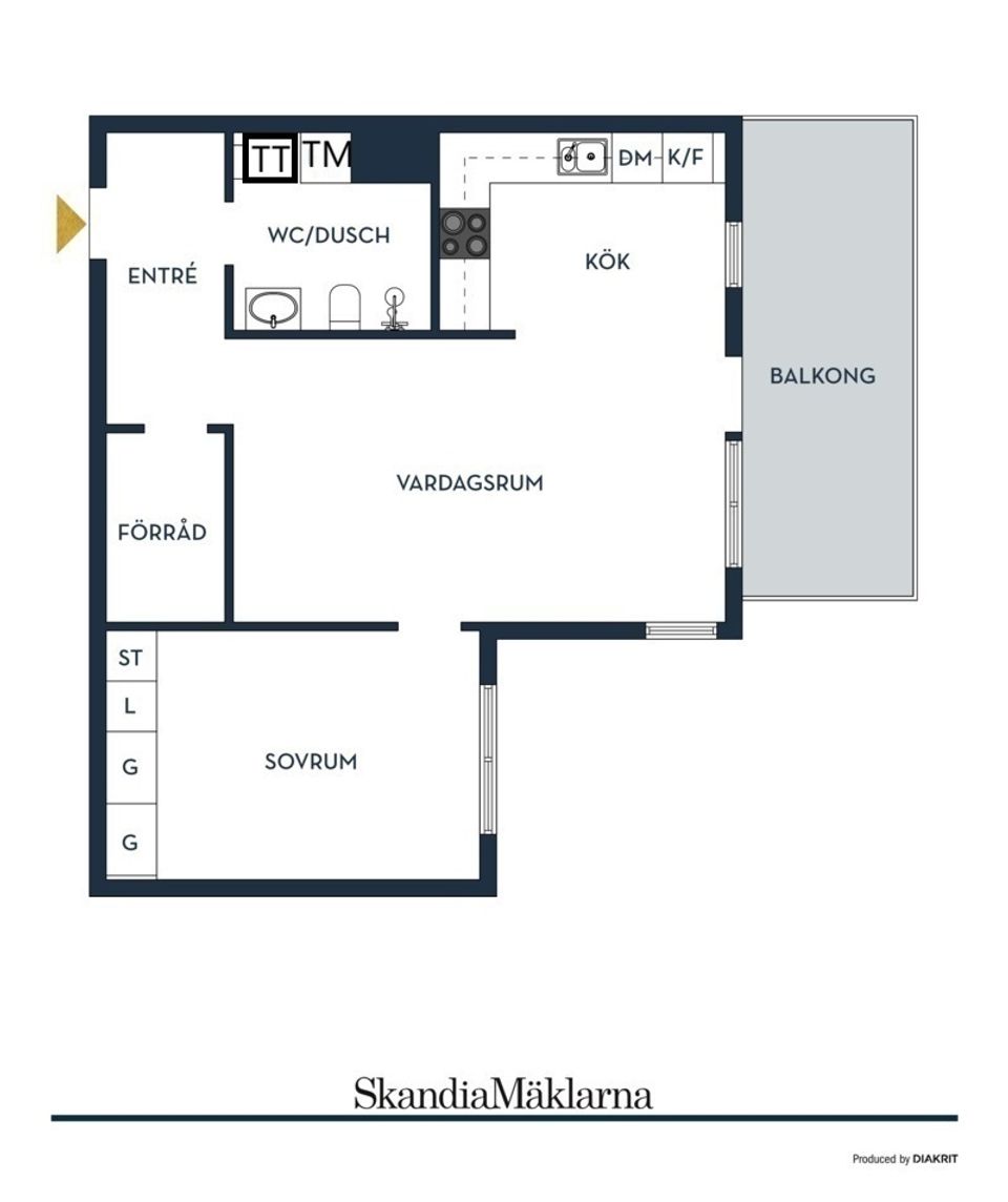 Bostadsrätt, Parkvägen 9, Barkarbystaden, Järfälla