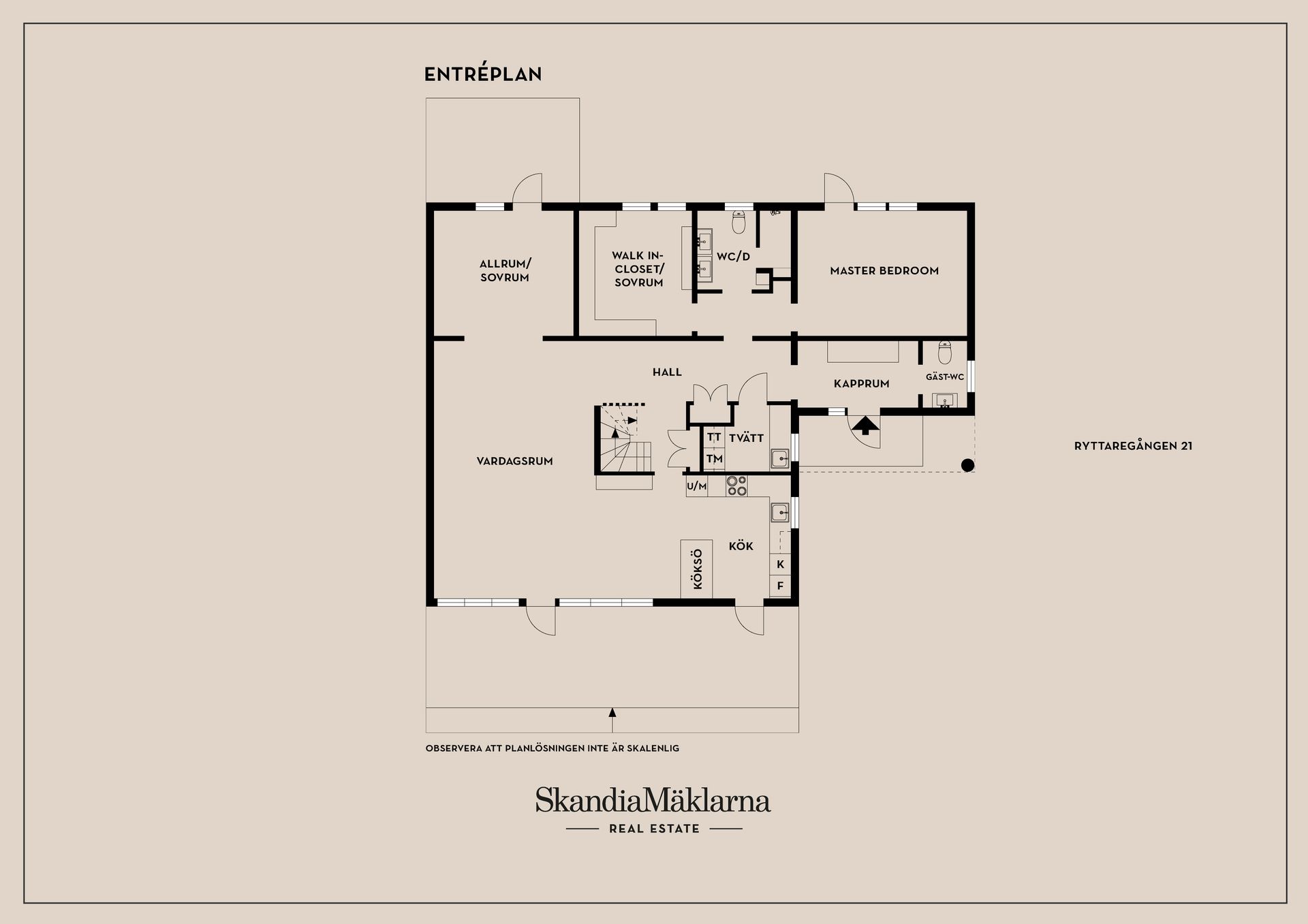 Villa, Ryttaregången 21, Linköping
