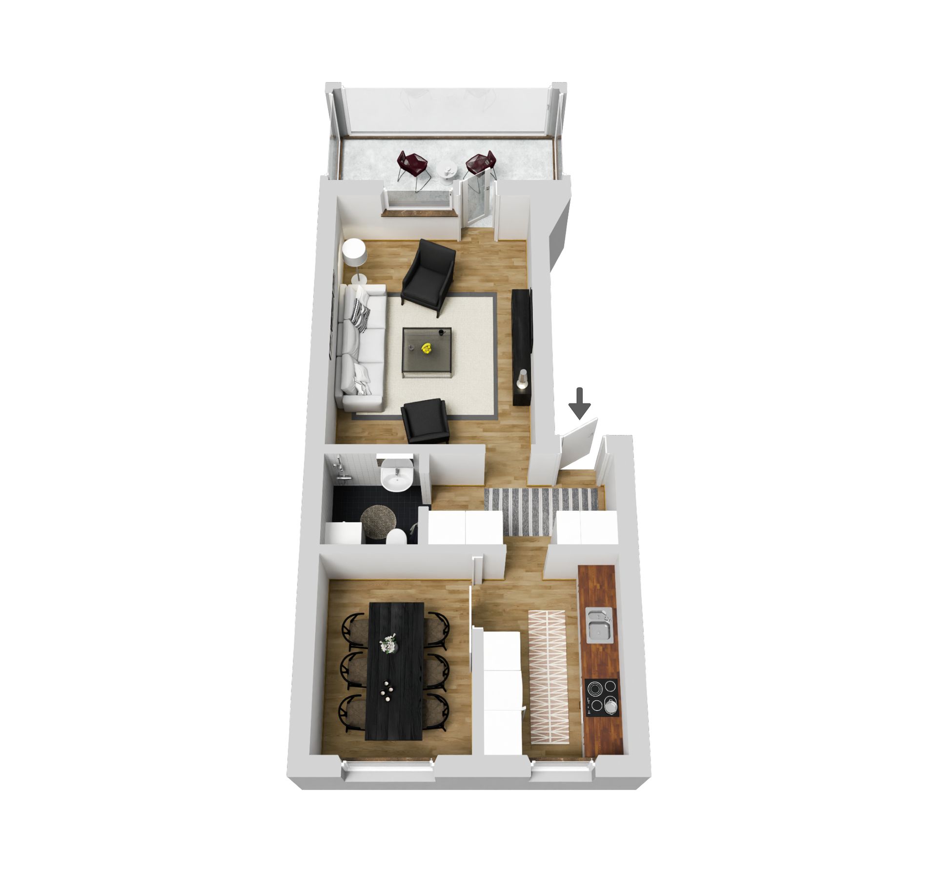 Bostadsrätt, Lasarettsgatan 40A, Centrala Gällivare, Gällivare