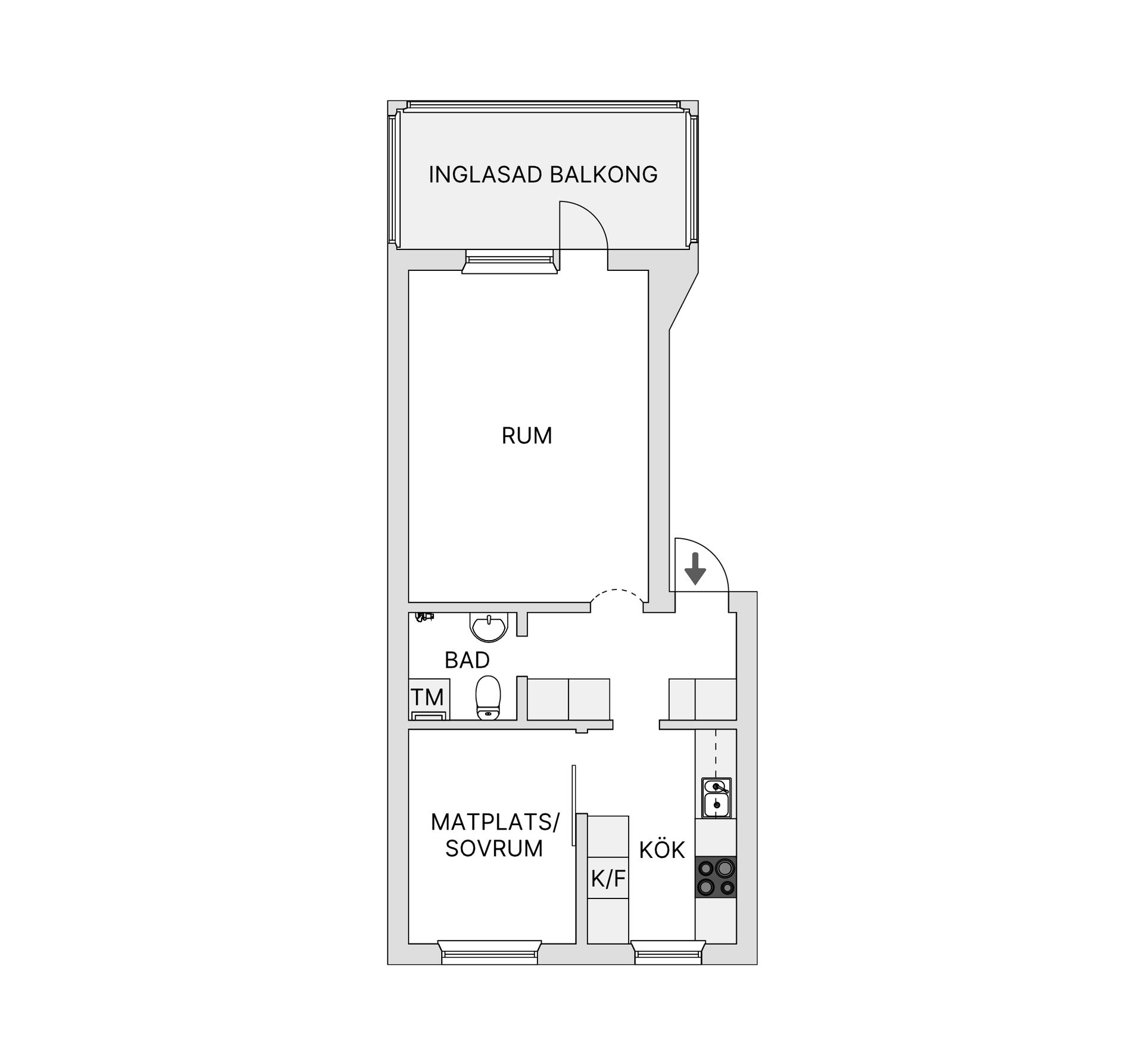 Bostadsrätt, Lasarettsgatan 40A, Centrala Gällivare, Gällivare