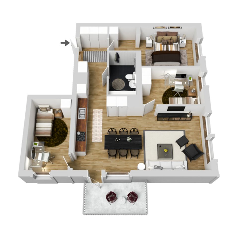 Bostadsrätt, Lappfogdegatan 1 A, Centrala Gällivare, Gällivare