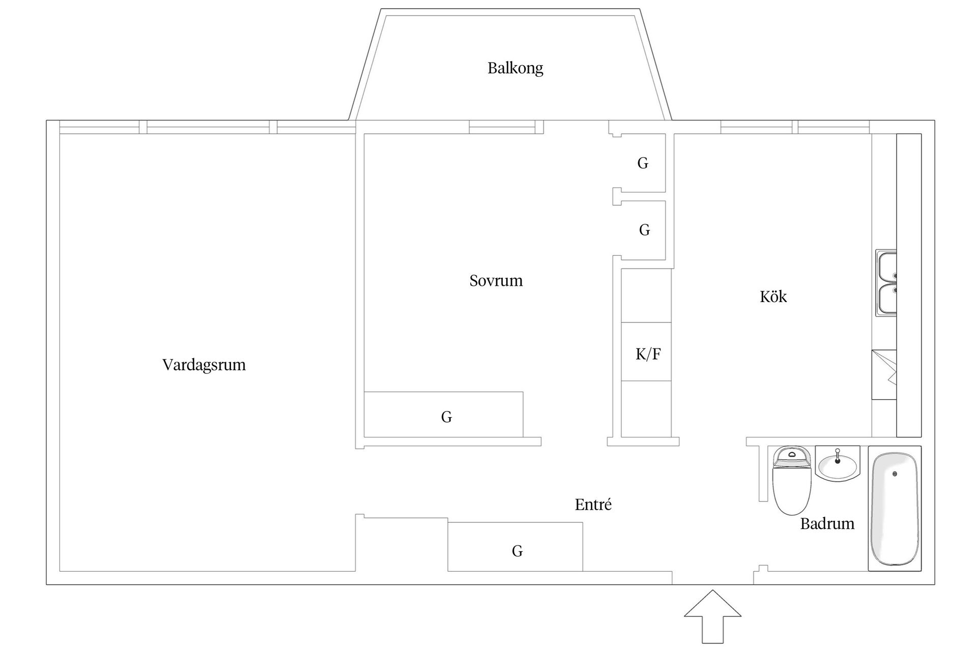 Bostadsrätt, Skolgatan 13, Centrum, Hässleholm