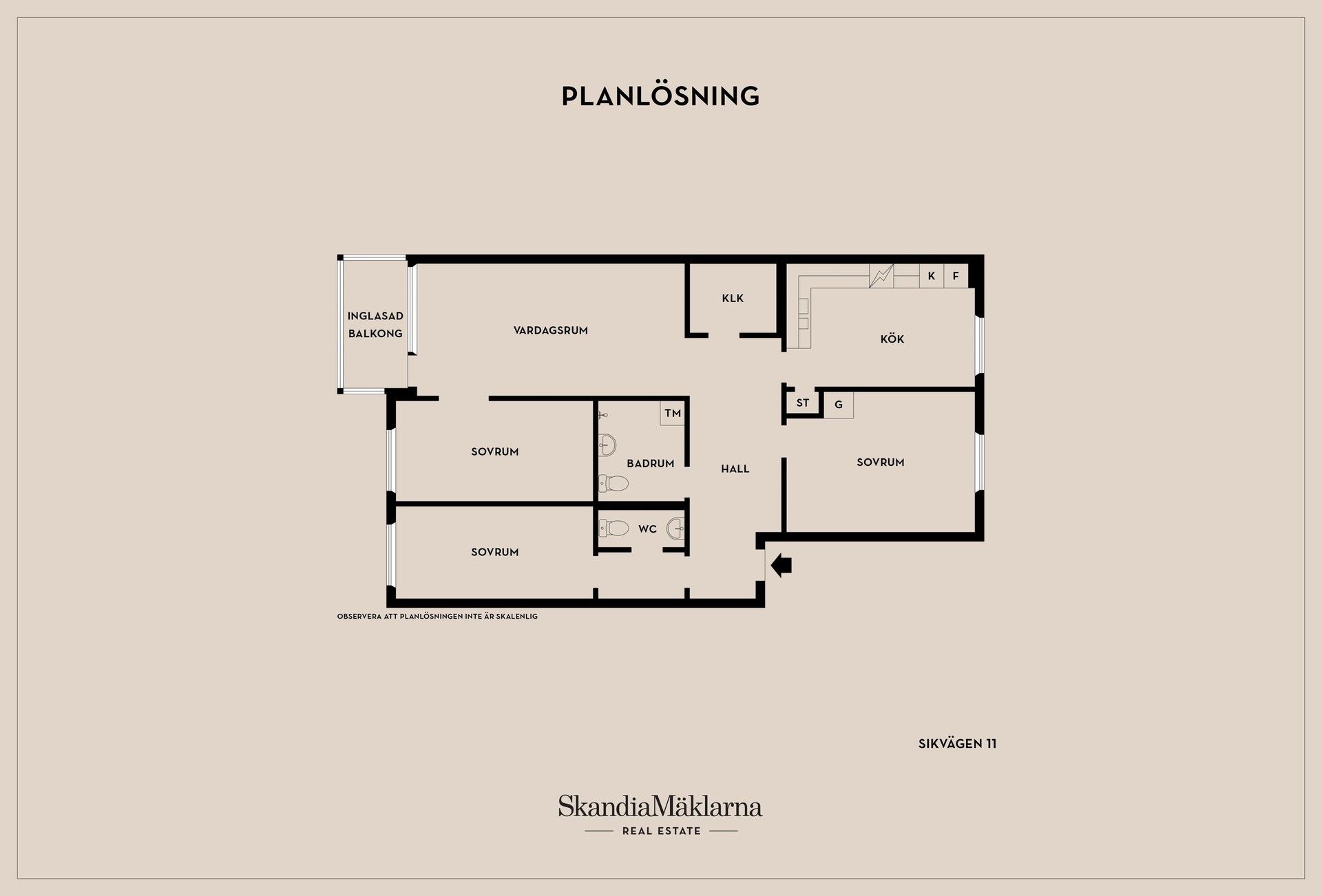 Bostadsrätt, Sikvägen 11, Central Tyresö, Tyresö